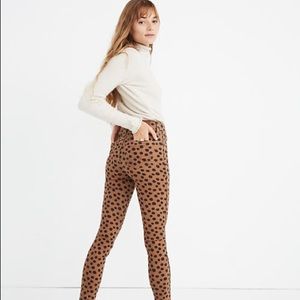 Madewell High Rise Skinny Jean, Leopard Dot, 28